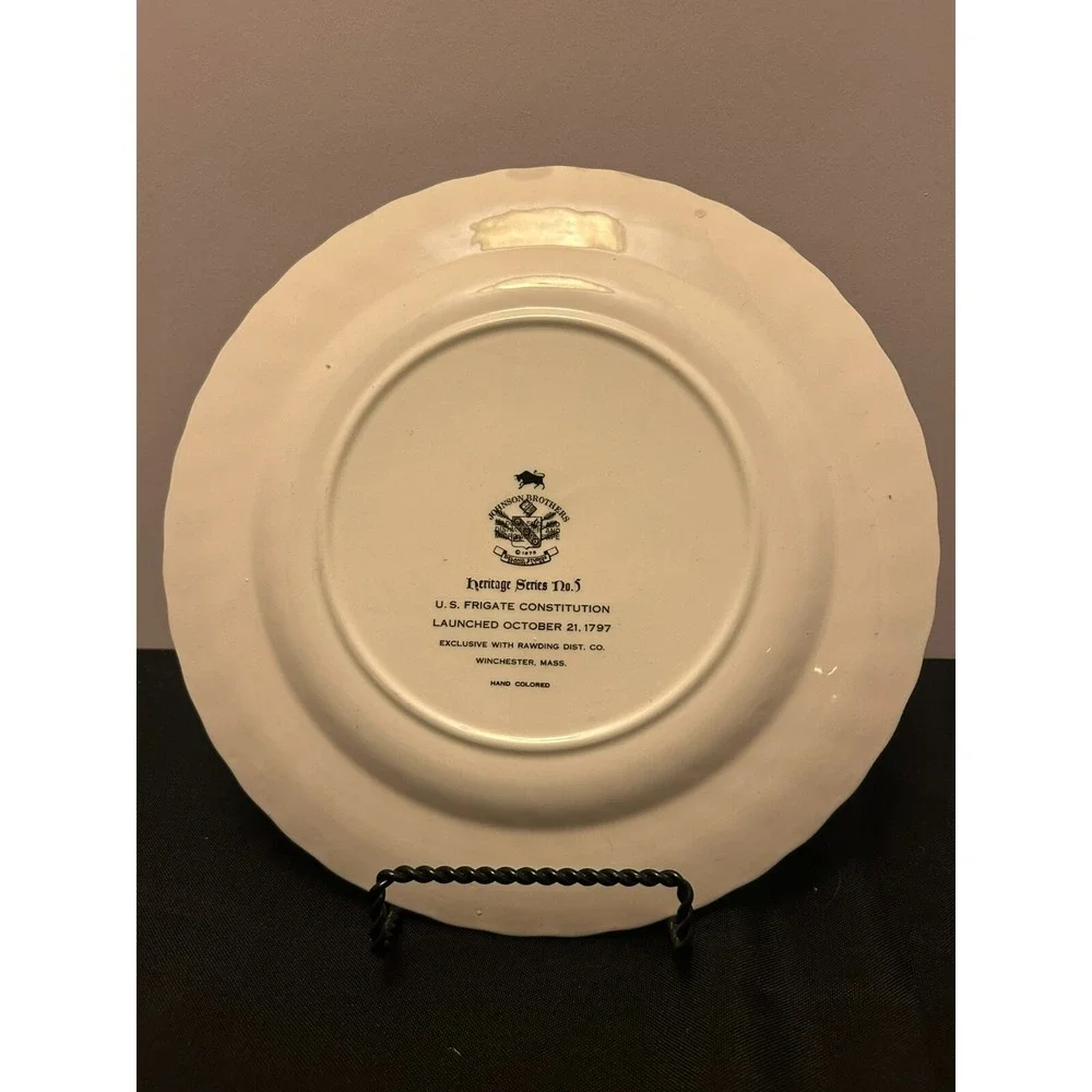 Vintage US Frigate Constitution plate